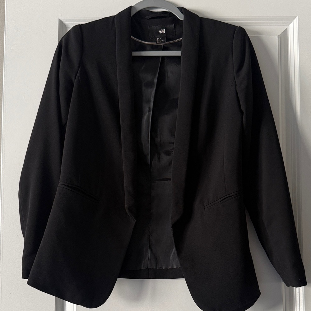 H&M Women's Elegant Black Suit Jacket